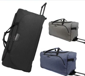 Large 27" Travel Luggage Wheeled Trolley Holdall Duffel Gym Bag, (70×32×33cm) - Picture 1 of 4