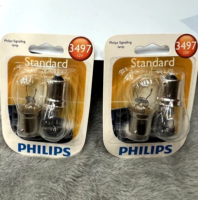Стандартные галогенные сигнальные лампы Philips 3497 B2 для автомобилей и грузовиков упаковка 4 шт. - Изображение 1 из 3