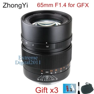 Zhongyi Mitakon Speedmaster 65mm F1.4 Lens for Fuji GFX 100 100S 50S 50R Camera - Picture 1 of 17