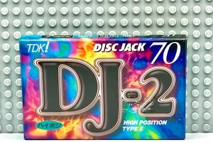 TDK DJ-2 DISC JACK 70 TYPE II 1996 BLANK CASSETTE TAPE (1) (SEALED) - Picture 1 of 3