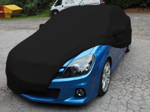 Vollgarage Schutzdecke Indoor schwarz mit Spiegeltaschen für Opel Astra H OPC - Picture 1 of 9