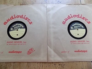Audiodisc Recording - 78 RPM Acetate Record Pair Piano w/ Family Talk - Picture 1 of 3