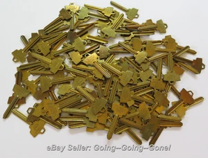 LOT OF 110 SCHLAGE 35-200 KEY BLANKS BY ACE SC22 UNCUT KEY BLANKS BRASS ILC 1307 - Picture 1 of 3