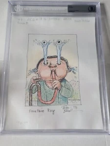 Origingal GPK Artwork Tom Bunk ANS6 B16 WATERY EYES WALTER RARE GPK 2007 - Picture 1 of 2