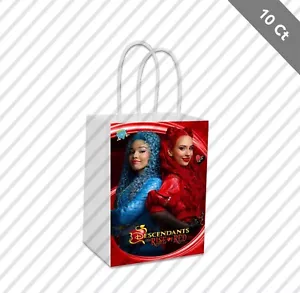 10 Descendants Rise of Red Favor Gift Bag Birthday Party Loot 5.5x8 Goodie - Picture 1 of 1