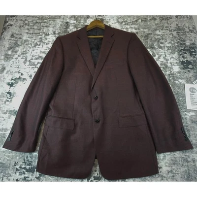 Blazer Versace Collection Para Hombre Rojo Negro Dos Tonos US 46 EU 56 Mezcla Lana Seda Foto 1 de 4