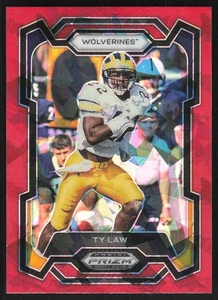 2024 Panini Prizm Draft Picks #85 Ty Law Red Ice - Foto 1 di 2