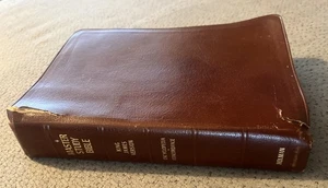 Master Study Bible 1983; KJV Holman; Brown Bonded LEATHER Concordance Kirkbride - Imagen 1 de 24