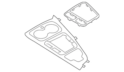 Genuine Audi Shift Panel 8W1-864-241-F-V58 Foto 1 de 2