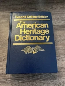 The American Heritage Dictionary Second College Edition Hardcover Thumb Indexed - Picture 1 of 4
