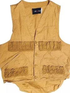 REDHEAD Game Canvas Hunting Vest Shell Holder Men's M Medium Tan Utility Vintage - Picture 1 of 8