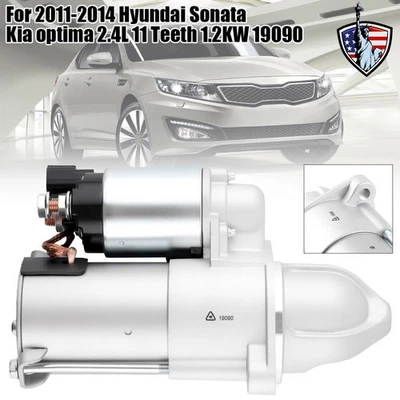 Starter For 2011-2014 Kia Sorento 2012-2013 Optima 2010-14 Hyundai Santa Fe 2.4L Foto 1 de 4