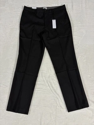 Pantalón de vestir DKNY para hombre 36x32 negro elástico calce ajustado cintura expandible pierna recta Foto 1 de 4