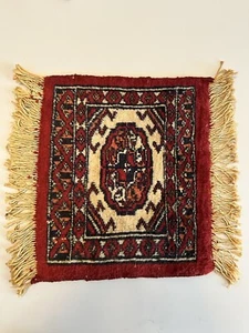Vintage Real Handcrafted Miniature Pakistan Rug - Picture 1 of 4