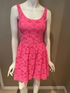Lilly Pulitzer pink eyelet sundress Size 0 - Picture 1 of 5