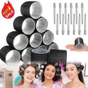 Lockenwickler Große Locken Set 12 Stücke Selbsthaftende Haftwickler In 3 Größen - Bild 1 von 19