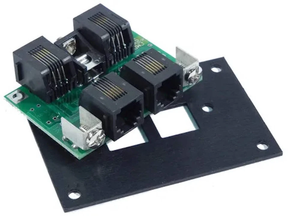 NCE 524-207 UTP Cab Bus Fascia Panel DCC With 4 RJ12 Plugs - Image 1 of 1