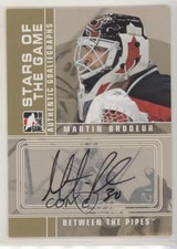 2008-09 ITG Between the Pipes Auto Martin Brodeur #A-MB Auto HOF