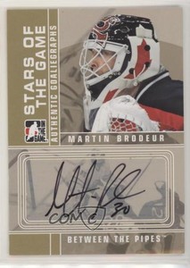 2008-09 ITG Between the Pipes Auto Martin Brodeur #A-MB Auto HOF