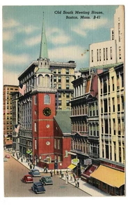 Cartolina d'epoca - Old South Meeting House, Boston, Massachusetts - #B-41 - Foto 1 di 2