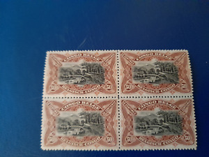 Bloc timbres Congo Belge Bilingues 1915 n°69