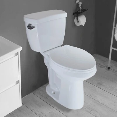 WinZo WZ5887  Left Flush Tall Two Piece Toilet 17.7 inch Comfort Elongated Bowl - Image 1 of 4