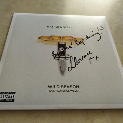 RARE SIGNED Florence and the Machine - Wild season Banks & autographed vinyl LP - Image 1 of 3