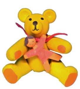 Spielbär mit Puppe 4 cm #41401 - Bild 1 von 2