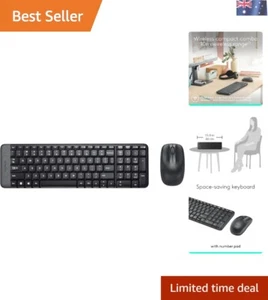 MK220 Wireless Combo - Compact Bluetooth Keyboard & Mouse with Silent Keys - Picture 1 of 11