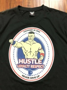 Vintage John Cena WWE t Shirt Mens Wrestling Tee HLR Black L Distressed - Picture 1 of 12