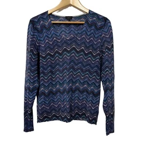 Talbots Womens Merino Wool Sweater Size M Button Cardigan Business Casual Work - Picture 1 of 4