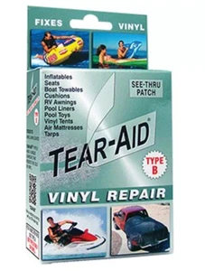 TEAR-AID Vinyl Repair Kit, Type B Clear Patch NEW FREE SHIPPING - Picture 1 of 7