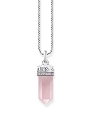 Thomas Sabo PE955-640-9 Ciondolo in argento con cristallo di quarzo rosa colo... - Immagine 1 di 4