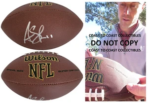 Alex Smith firmato Football Proof COA autografato Washington Chiefs 49ers Utah - Foto 1 di 3