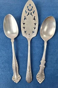 Vtg Paragon Triple, Genesee, 1947 Rogers A1 (Mix Set Of 3) Cake/Pie Server - Picture 1 of 10