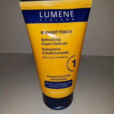 Lumene Radiant Touch Refreshing Foam Cleanser Arctic Cloudberry,5.1oz AUTHENTIC Foto 1 de 2