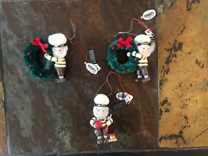Vintage 1990s Hershey’s Chocolate  Kurt Adler Christmas Ornaments Lot of 3 NWT - Picture 1 of 8