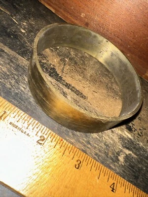 Printing Block “ Round Border “ Brass, Room For Type #7 - Image 1 of 4