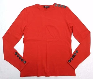 ANNE KLEIN Pullover Gr. SMALL Seidenmischung rostrot Pulli (DE73) - Bild 1 von 7