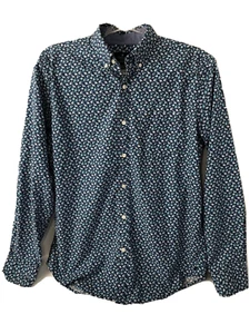 Top American Eagle para mujer talla M azul floral preppy boho abotonado Y2K informal - Imagen 1 de 11