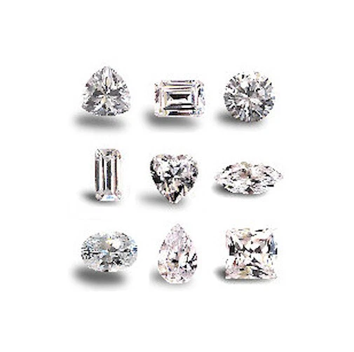 Circonita cúbica suelta blanca/clara, corte y tamaño a elegir, cristales, circonita cúbica Foto 1 de 1