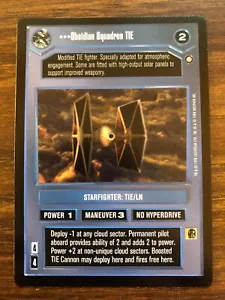 Star Wars CCG OTSD Obsidian Squadron TIE LP/NM Great Shape See Image - Picture 1 of 1
