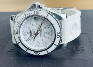 BREITLING Superocean II Blanc Automatique 36 mm , Full Set - Imagen 1 de 17