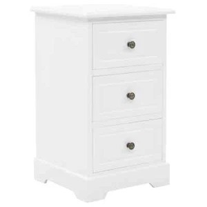 35x32x59cm Bedside Cabinet MDF and Pinewood Drawer Side Table Bedroom E7F1 - Picture 1 of 4