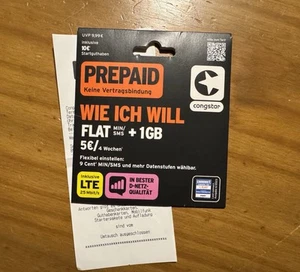 Einfache Handynummer SIM Prepaid Karte NEU 0178 8055868 - Bild 1 von 2