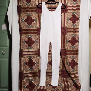Fct with love Basics White Jumpsuit Polyester Spandex Size XL - Picture 1 of 6
