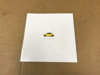 Folleto de vendedor concesionario Volkswagen Beetle 1998 vintage Foto 1 de 4