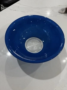 Pyrex 325 Blue Clear Bottom Mixing Bowl 2.5 Liter Nesting Bowl - Picture 1 of 12