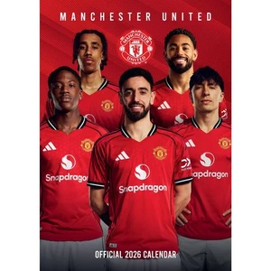 2026 Calendar Manchester United FC Month to View A3 Football Plastic Free - Picture 1 of 7