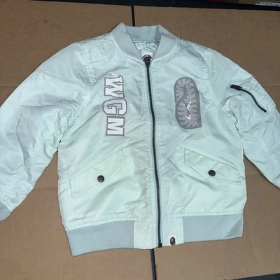 Chaqueta Bomber Bape Kids Cremallera Azul Claro Usada Foto 1 de 4